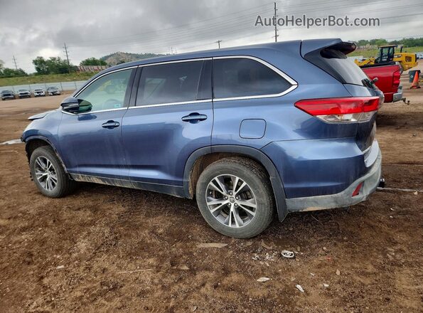 5TDBZRFH5KS735590 2019 TOYOTA HIGHLANDER Blue 