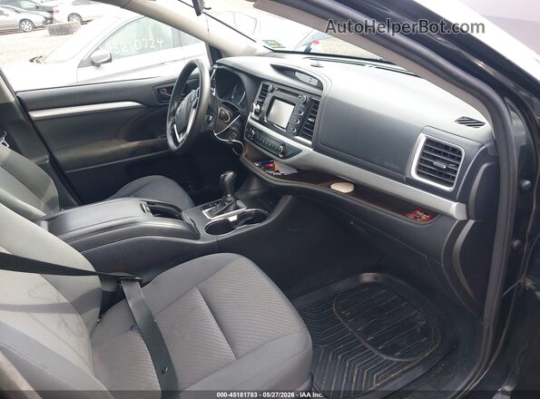 5TDBZRFH7JS822390 2018 TOYOTA HIGHLANDER Black Սալոնի դիմացի տեսք