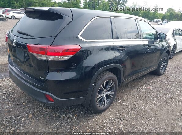 5TDBZRFH7JS822390 2018 TOYOTA HIGHLANDER Black Հետևի աջ