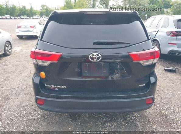 5TDBZRFH7JS822390 2018 TOYOTA HIGHLANDER Black 