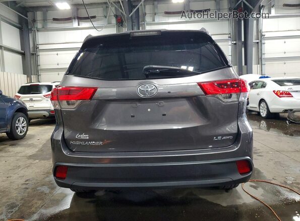 5TDBZRFH9HS359971 2017 TOYOTA HIGHLANDER Gray 