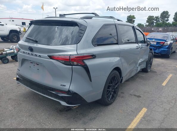 5TDCSKFC3SS167828 2025 TOYOTA SIENNA Gray Trasero derecho