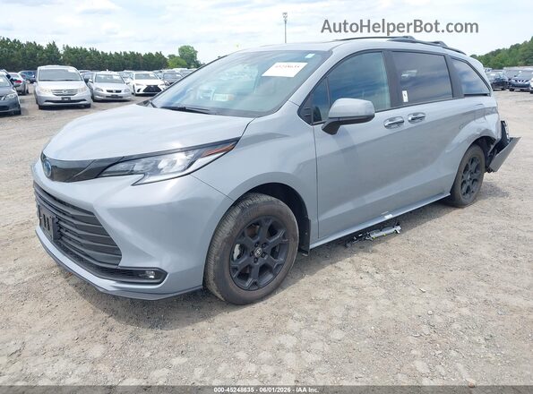 5TDCSKFC8SS201682 2025 TOYOTA SIENNA Gray Przód lewy
