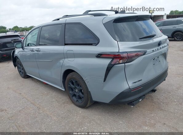 5TDCSKFC8SS222399 2025 TOYOTA SIENNA Gray უკანა მარცხენა