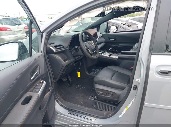 5TDCSKFC8SS222399 2025 TOYOTA SIENNA Gray წინა სალონის ხედი