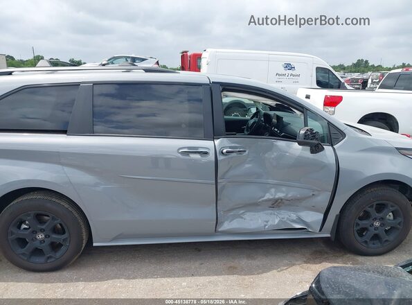 5TDCSKFC8SS222399 2025 TOYOTA SIENNA Gray უკანა სალონის ხედი