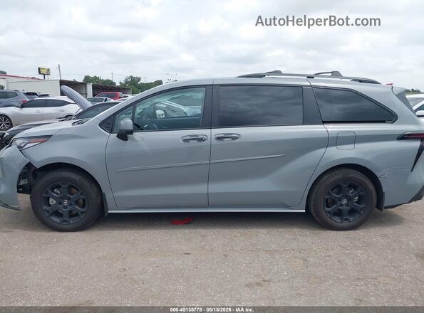 5TDCSKFC8SS222399 2025 TOYOTA SIENNA Gray სალონის 360-გრადუსიანი ხედი