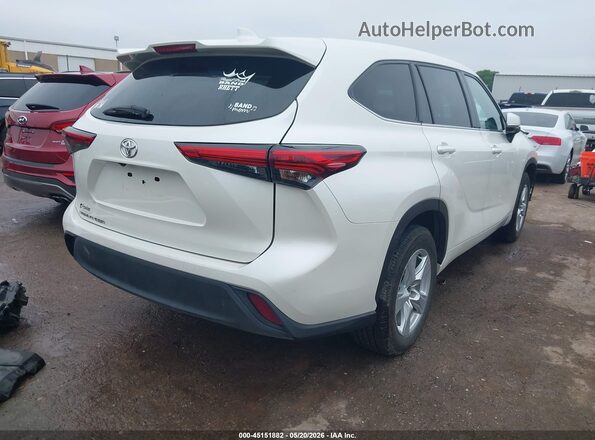 5TDCZRAH6MS528320 2021 TOYOTA HIGHLANDER White Rear right