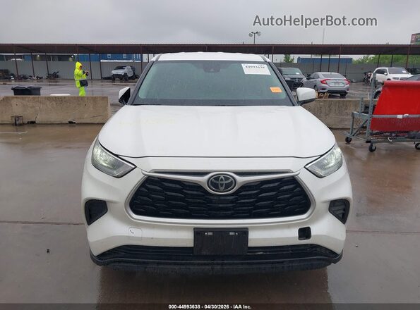 5TDCZRAH8LS000731 2020 TOYOTA HIGHLANDER White ხელსაწყოთა პანელის ხედი