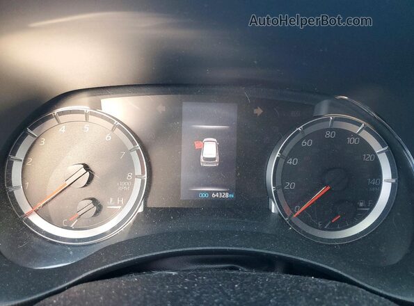5TDCZRAH8MS054113 2021 TOYOTA HIGHLANDER Black Instrument cluster view
