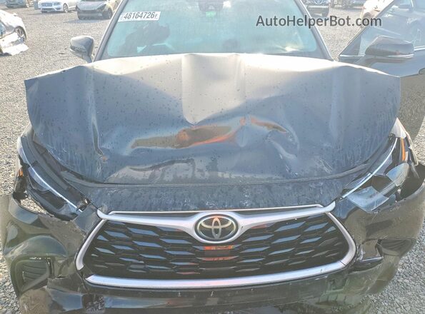 5TDCZRAH8MS054113 2021 TOYOTA HIGHLANDER Black Engine compartment view
