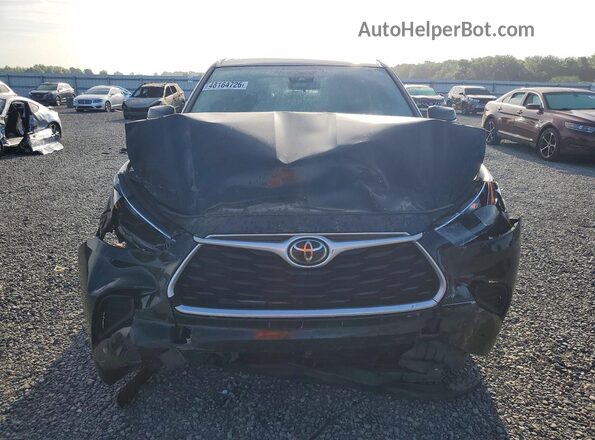 5TDCZRAH8MS054113 2021 TOYOTA HIGHLANDER Black Front view