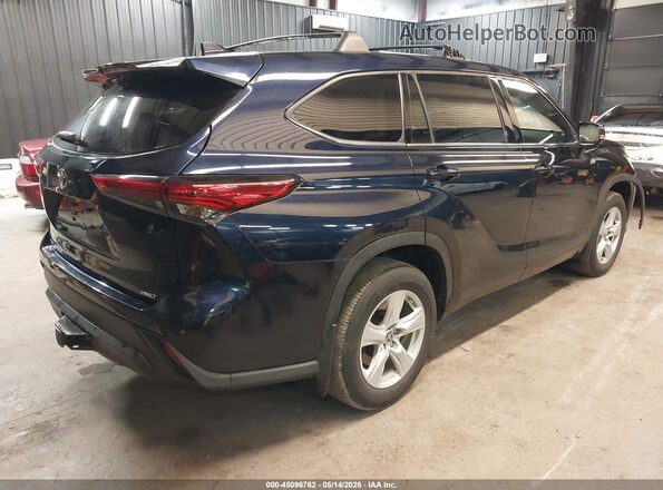 5TDCZRBH2MS133386 2021 TOYOTA HIGHLANDER Blue Հետևի աջ