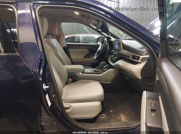 5TDCZRBH2MS133386 2021 TOYOTA HIGHLANDER Blue Սալոնի դիմացի տեսք