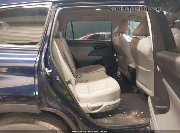 5TDCZRBH2MS133386 2021 TOYOTA HIGHLANDER Blue VIN կոդի պիտակի տեսք