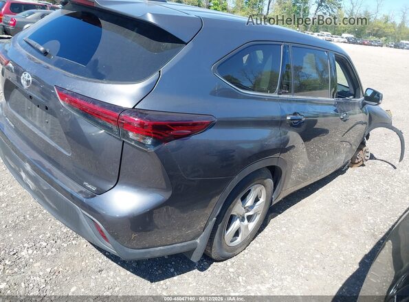 5TDCZRBH8LS514531 2020 TOYOTA HIGHLANDER Gray უკანა მარჯვენა