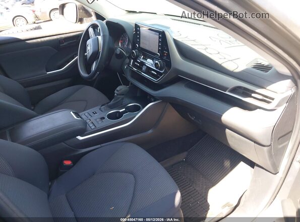 5TDCZRBH8LS514531 2020 TOYOTA HIGHLANDER Gray წინა სალონის ხედი