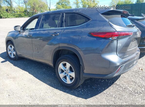 5TDCZRBH8LS514531 2020 TOYOTA HIGHLANDER Gray უკანა მარცხენა