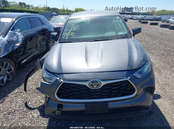 5TDCZRBH8LS514531 2020 TOYOTA HIGHLANDER Gray ხელსაწყოთა პანელის ხედი