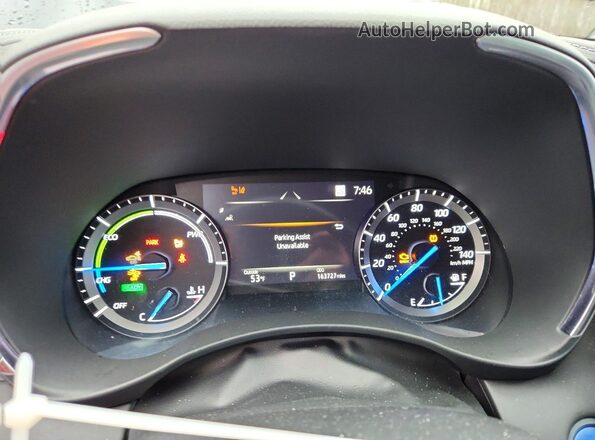 5TDDBRCH7LS005148 2020 TOYOTA HIGHLANDER Black Вид щитка приладів