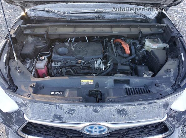5TDDBRCH7LS005148 2020 TOYOTA HIGHLANDER Black Вид підкапотного простору