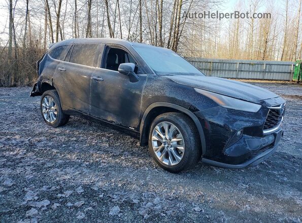 5TDDBRCH7LS005148 2020 TOYOTA HIGHLANDER Black Передня права чверть
