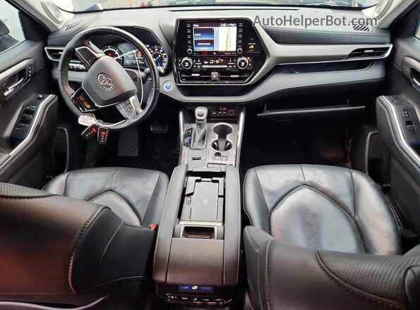 5TDDBRCH7LS005148 2020 TOYOTA HIGHLANDER Black Вид панелі приладів