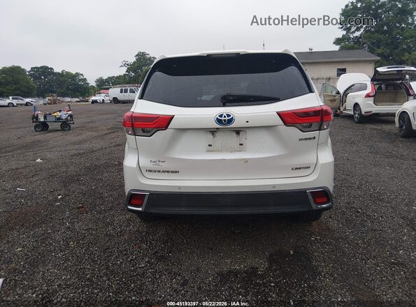 5TDDGRFH0JS044013 2018 TOYOTA HIGHLANDER HYBRID White 