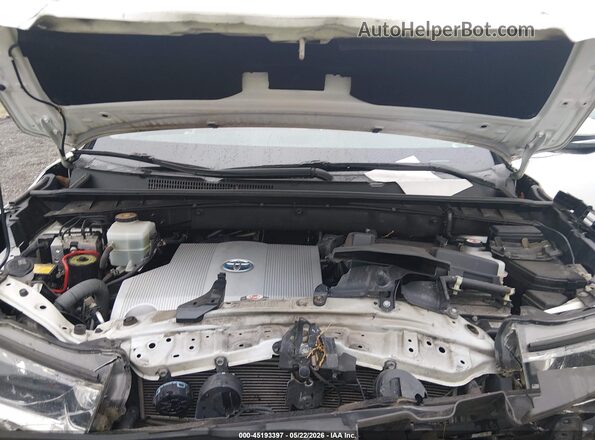 5TDDGRFH0JS044013 2018 TOYOTA HIGHLANDER HYBRID White Widok z tyłu
