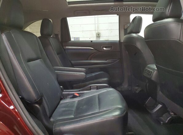 5TDDGRFH0JS046991 2018 TOYOTA HIGHLANDER Burgundy 