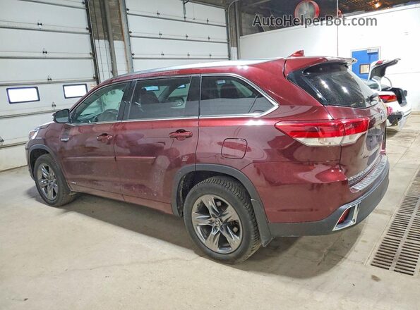 5TDDGRFH0JS046991 2018 TOYOTA HIGHLANDER Burgundy 