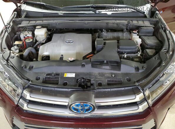 5TDDGRFH0JS046991 2018 TOYOTA HIGHLANDER Burgundy 