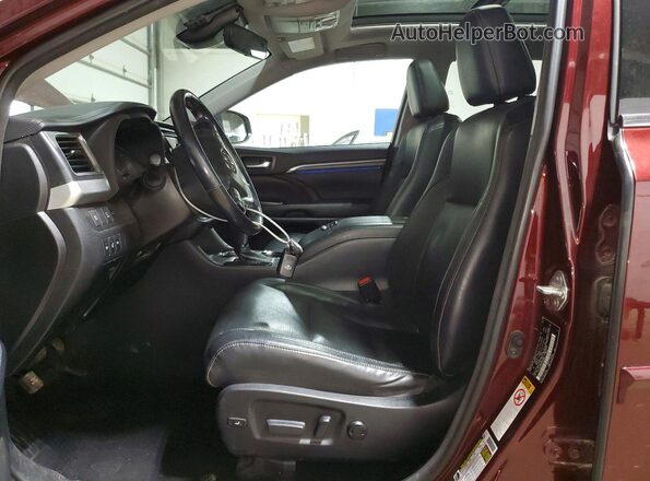 5TDDGRFH0JS046991 2018 TOYOTA HIGHLANDER Burgundy 
