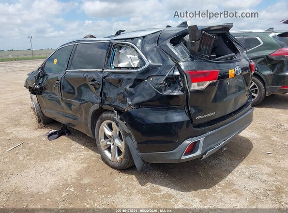 5TDDGRFH4JS042975 2018 TOYOTA HIGHLANDER HYBRID Dark Blue Задняя левая четверть