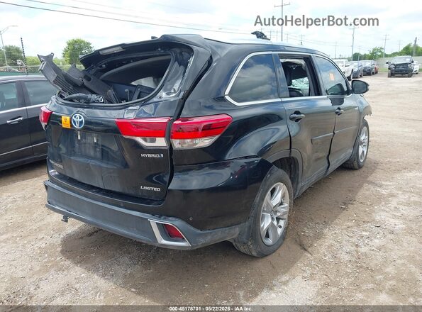5TDDGRFH4JS042975 2018 TOYOTA HIGHLANDER HYBRID Dark Blue Задняя правая четверть