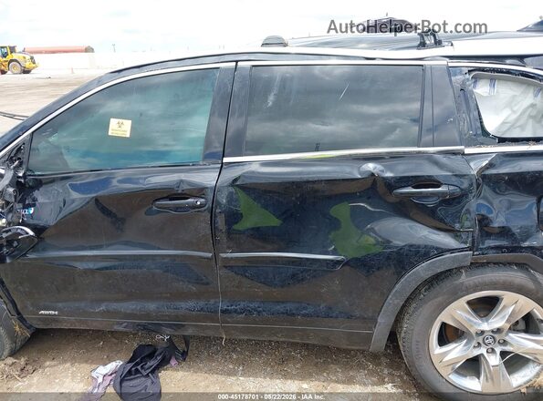 5TDDGRFH4JS042975 2018 TOYOTA HIGHLANDER HYBRID Dark Blue 