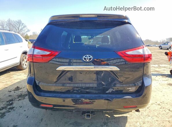 5TDDK3DC4GS129156 2016 TOYOTA SIENNA Black Rear view