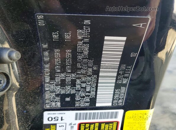 5TDDK3DC4GS129156 2016 TOYOTA SIENNA Black 360 interior view