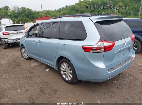 5TDDK3DC4GS136382 2016 TOYOTA SIENNA Light Blue Rear left