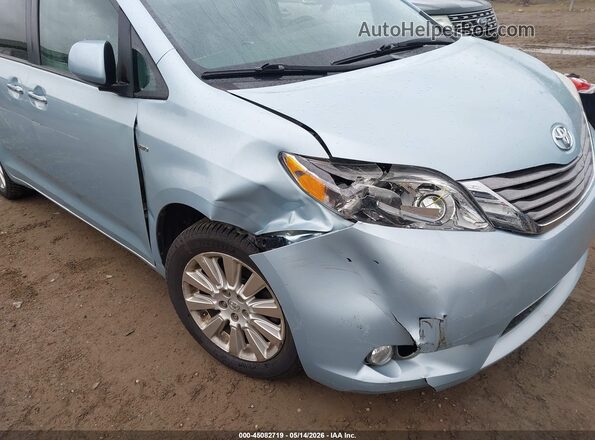 5TDDK3DC4GS136382 2016 TOYOTA SIENNA Light Blue Front view