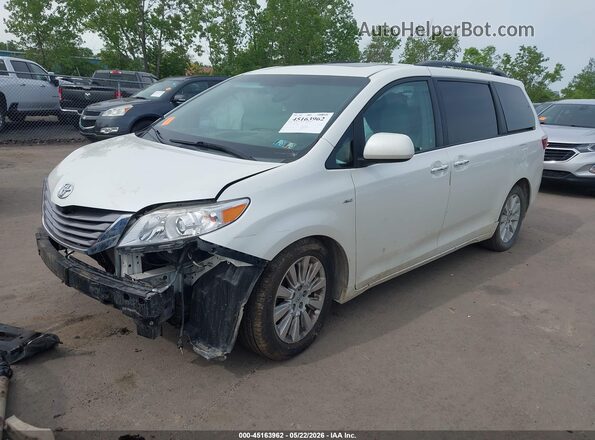5TDDK3DC8GS130942 2016 TOYOTA SIENNA White Vista tres cuartos delantera izquierda
