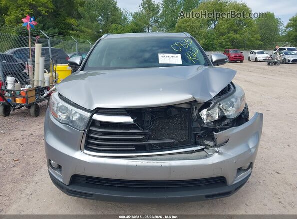 5TDDKRFH6GS334425 2016 TOYOTA HIGHLANDER Silver Вид щитка приладів