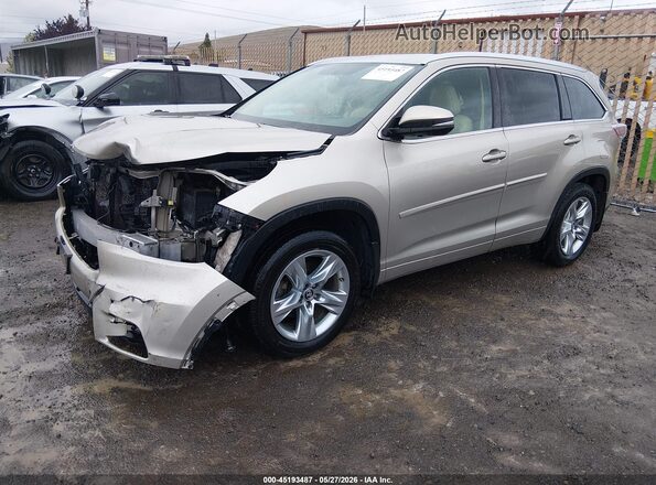 5TDDKRFHXGS345721 2016 TOYOTA HIGHLANDER Бежевый Передняя левая четверть