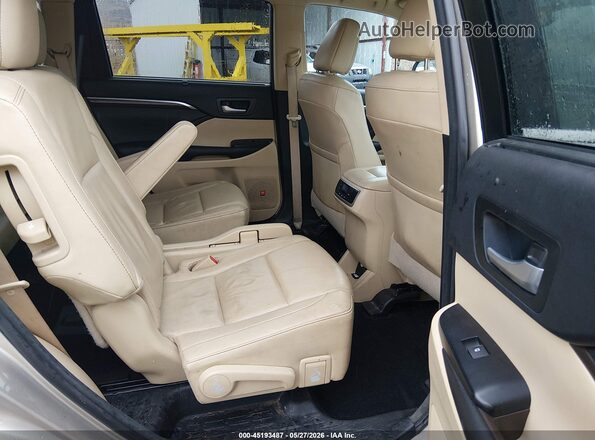 5TDDKRFHXGS345721 2016 TOYOTA HIGHLANDER Бежевый Вид наклейки с VIN-кодом