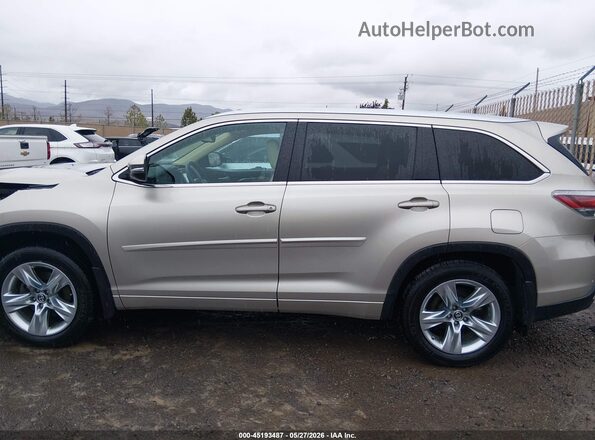 5TDDKRFHXGS345721 2016 TOYOTA HIGHLANDER Бежевый 