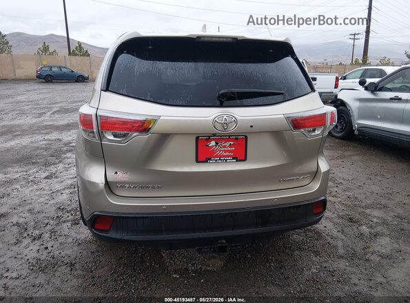 5TDDKRFHXGS345721 2016 TOYOTA HIGHLANDER Бежевый 