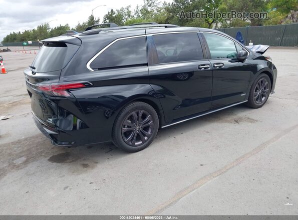 5TDDRKECXMS054950 2021 TOYOTA SIENNA Черный Задняя правая четверть