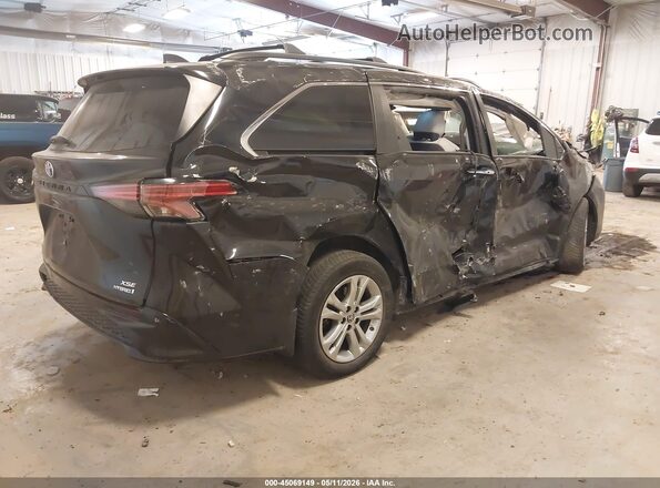 5TDDSKFC5NS048753 2022 TOYOTA SIENNA Black Trasero derecho