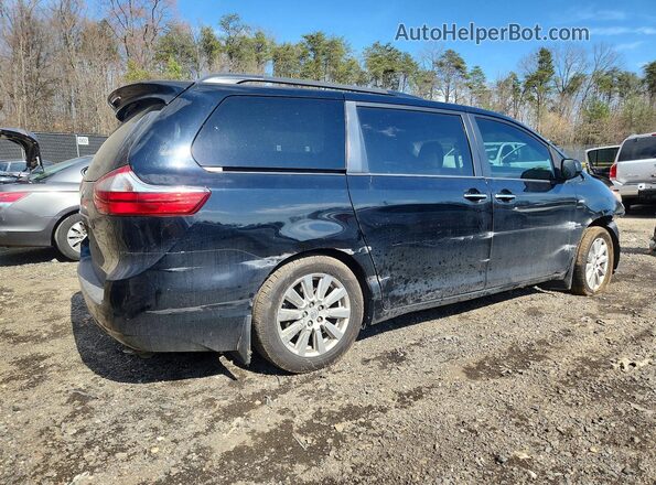 5TDDZ3DC1HS180224 2017 TOYOTA SIENNA Черный Задняя правая четверть