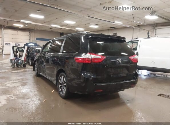 5TDDZ3DC1JS190127 2018 TOYOTA SIENNA Black Trasero izquierdo